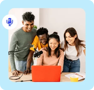 App Business Podcast cover graphic by AppMasters